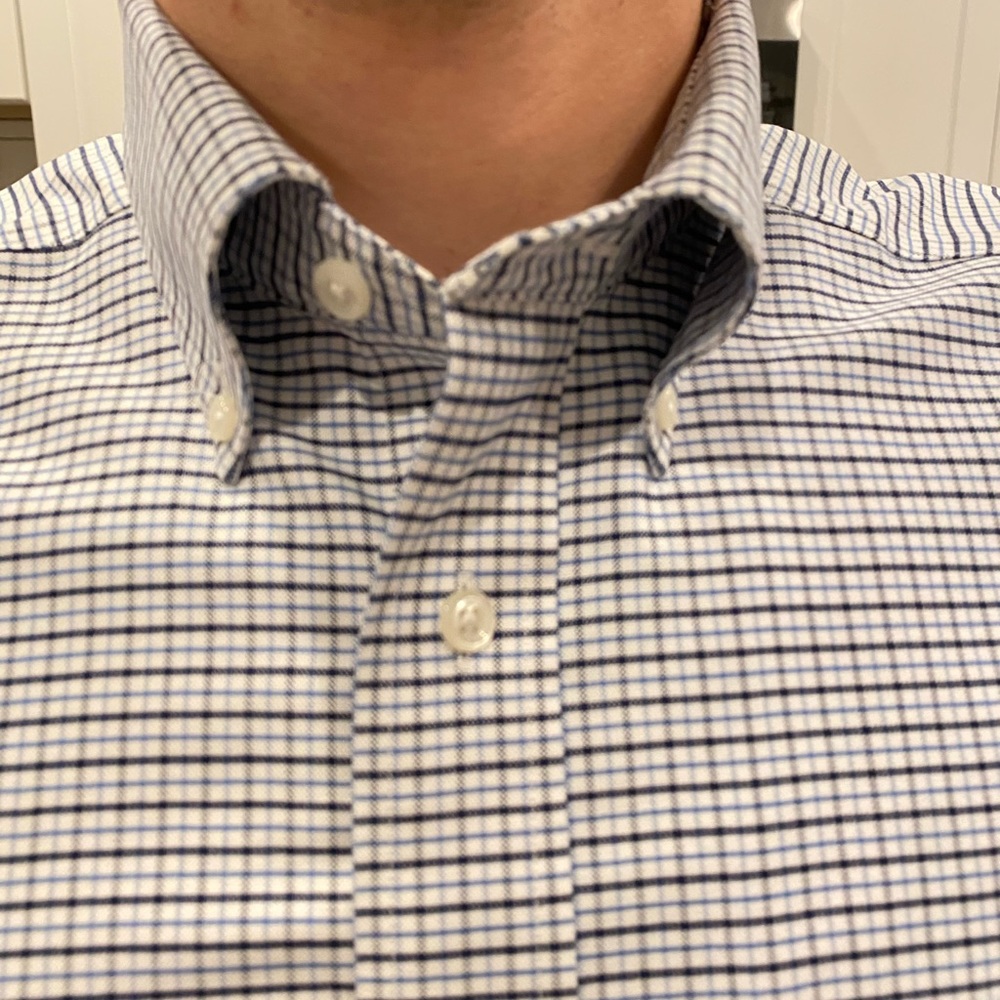 LLBean wrinkle free traditional fit